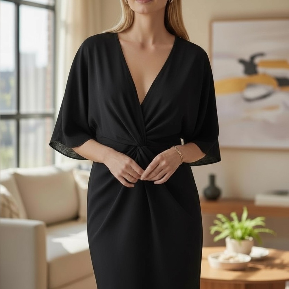 Marciano Elegant Black Dress - Formal Wear - Date Night - Size M